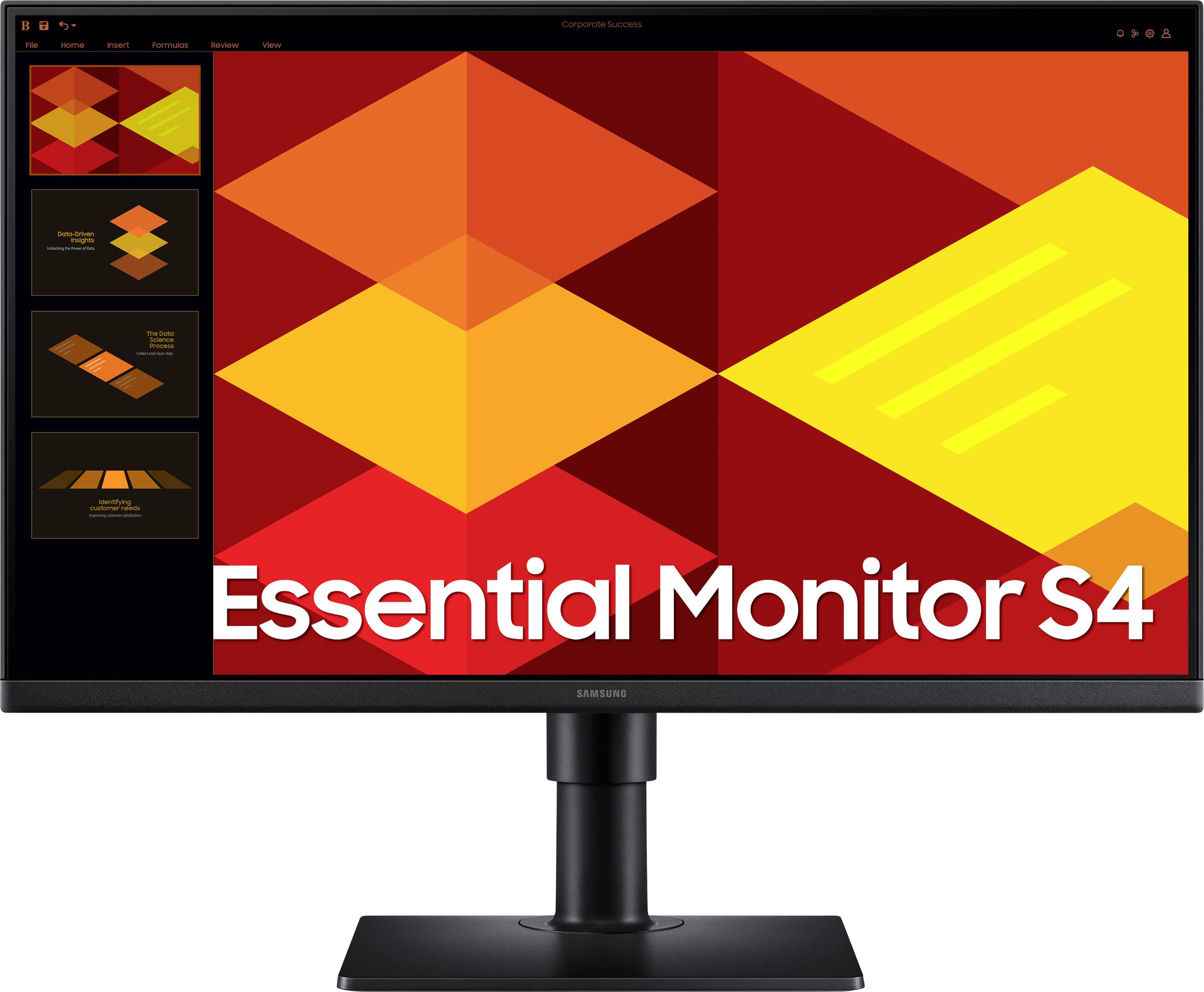 Moniteur LED Samsung Essential Monitor S4 LS27D304GAU CEE D (A - G) 68.6 cm 27 pouces 1920 x 1080 pixels 16:9 5 ms HDMI™