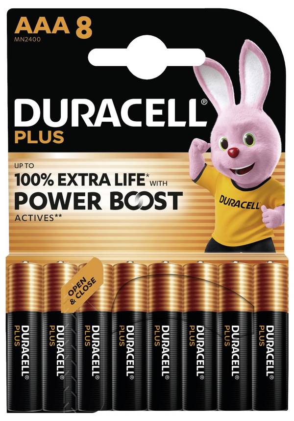 Duracell Plus Power Boost Pile LR3 (AAA) alcaline(s) 1.5 V 8 pc(s)