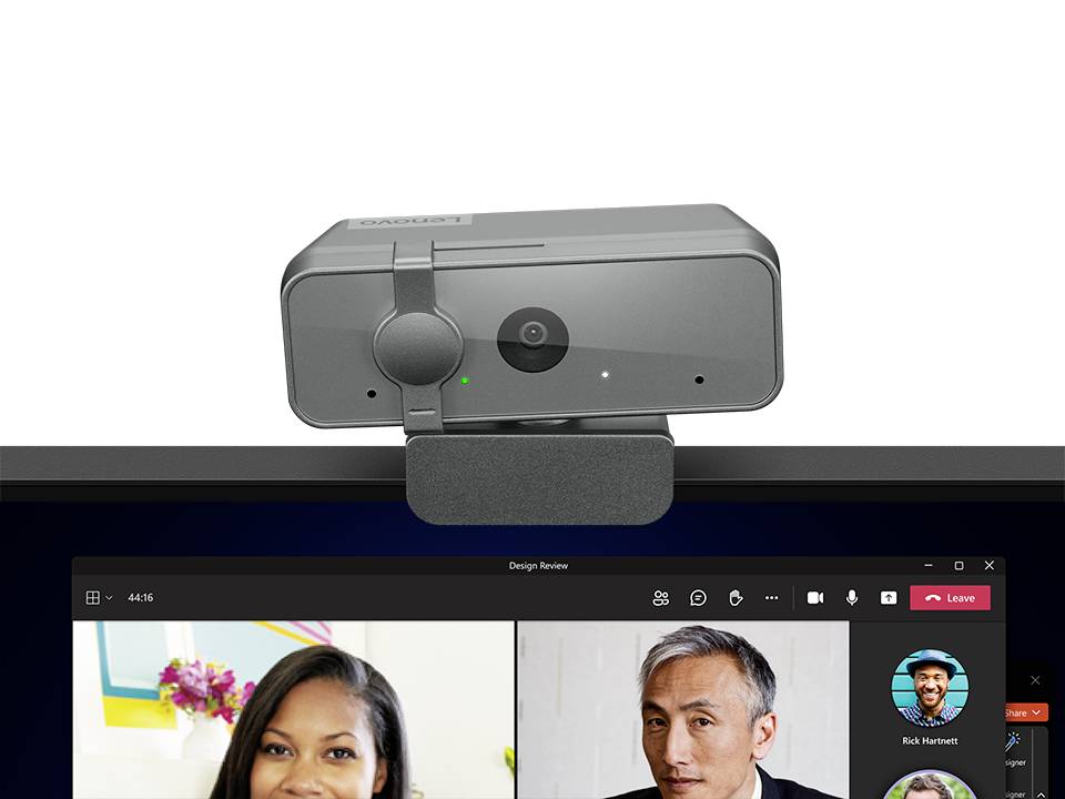 Webcam Full HD Lenovo Select 1920 x 1080 Pixel support à pince, microphone-5