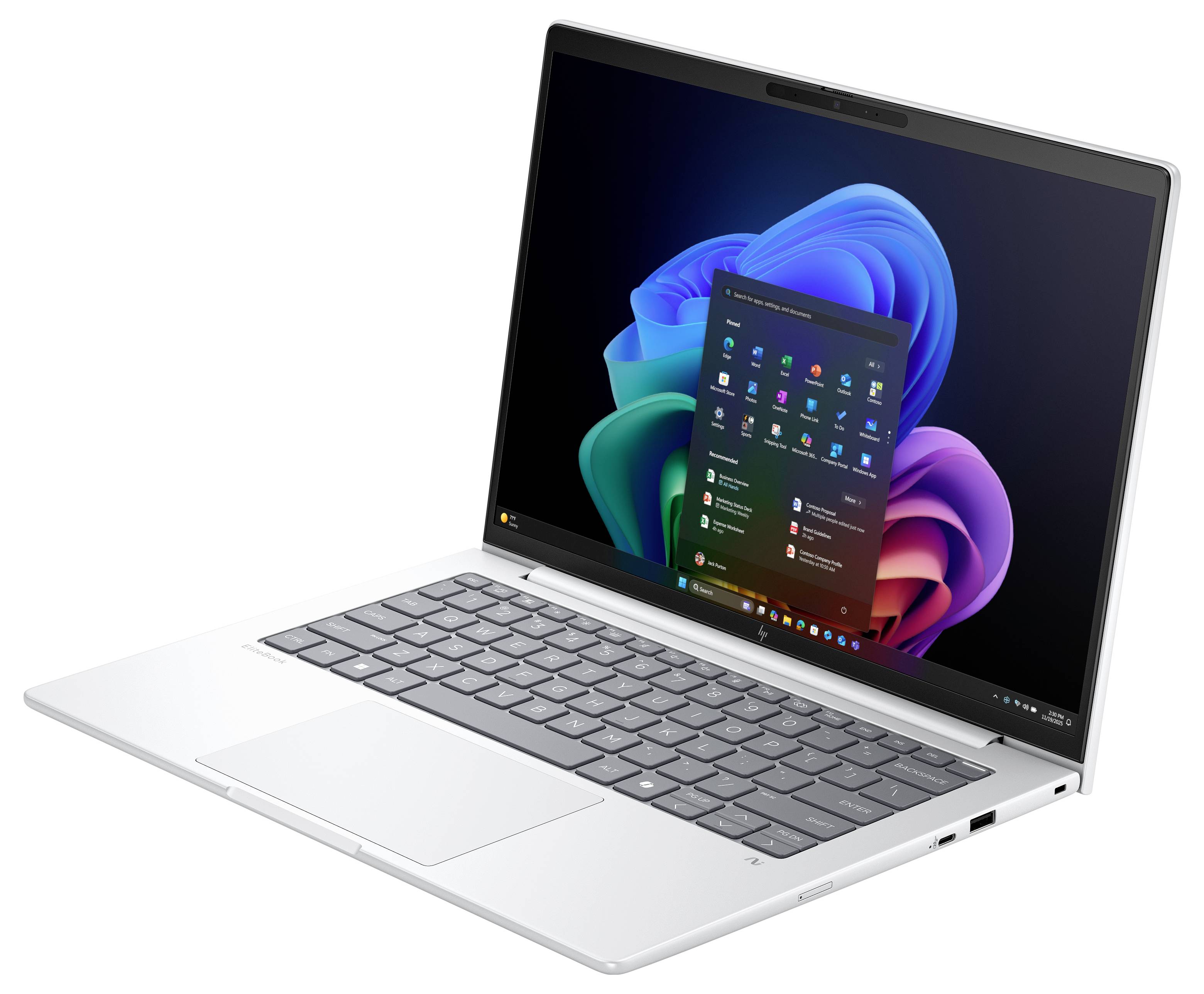 HP Notebook EliteBook 8 G1a 35.6 cm (14 pouces) WQXGA AMD Ryzen AI 5 340 32 GB RAM 512 GB SSD allemand, QWERTZ argent AD-5