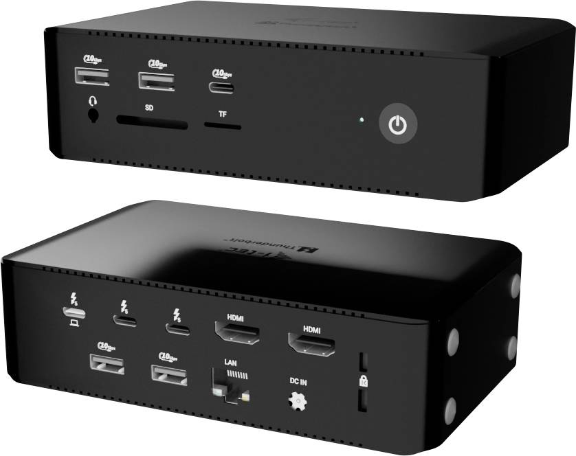 i-tec Station d'accueil USB4® / Thunderbolt™ 4 Thunderbolt5 Quattro Display Docking Station + Power Delivery 140W-0