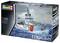 Maquette Revell du bateau de la Garde côtière 'ETV Waker' à l'échelle 1:200. Le coffret présente le navire en mer agitée avec un hélicoptère.