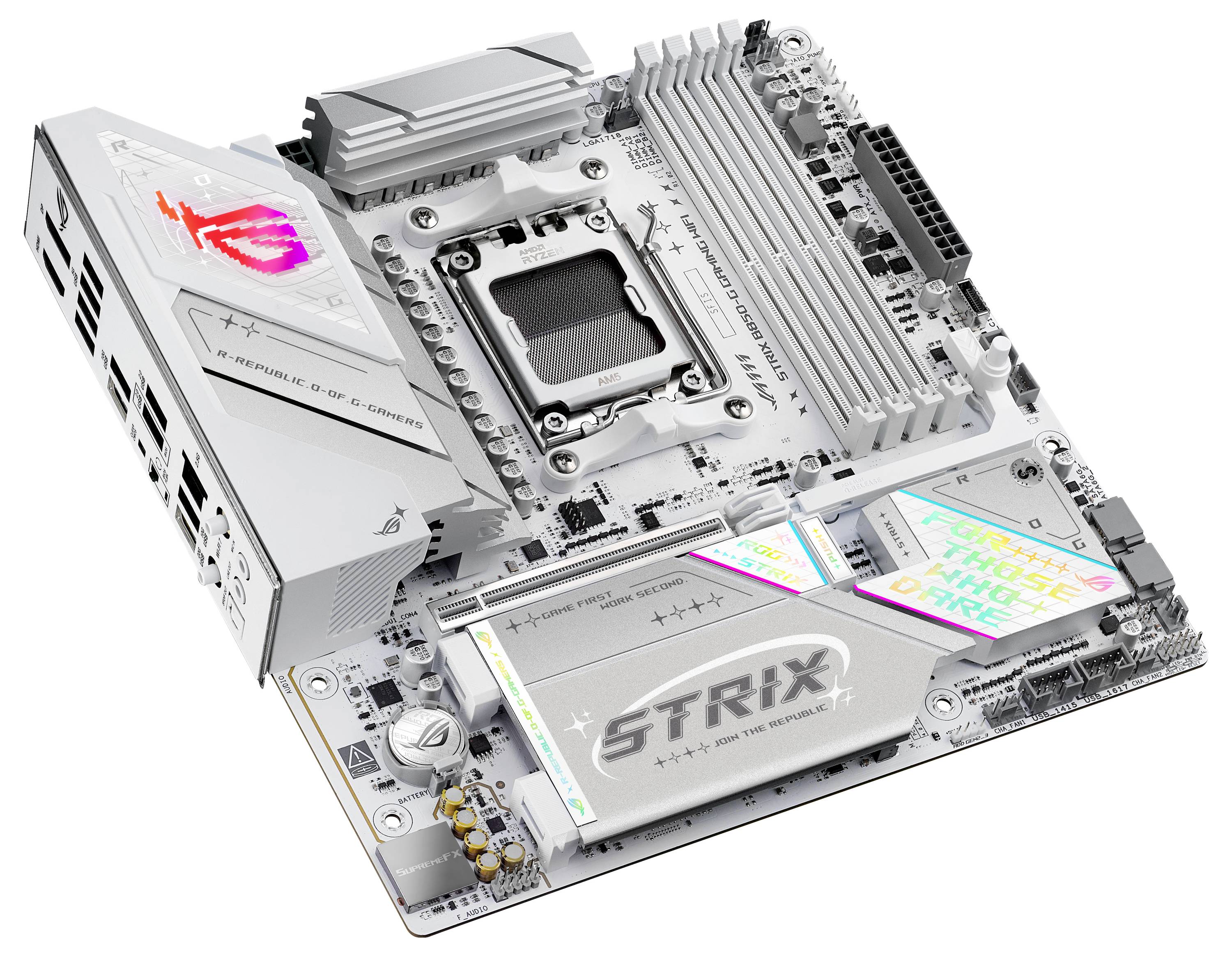 Asus ROG STRIX B850-G Carte mère Socket (PC) AMD® AM5 Facteur de forme (détails) Micro-ATX Chipset de la carte mère AMD®-2