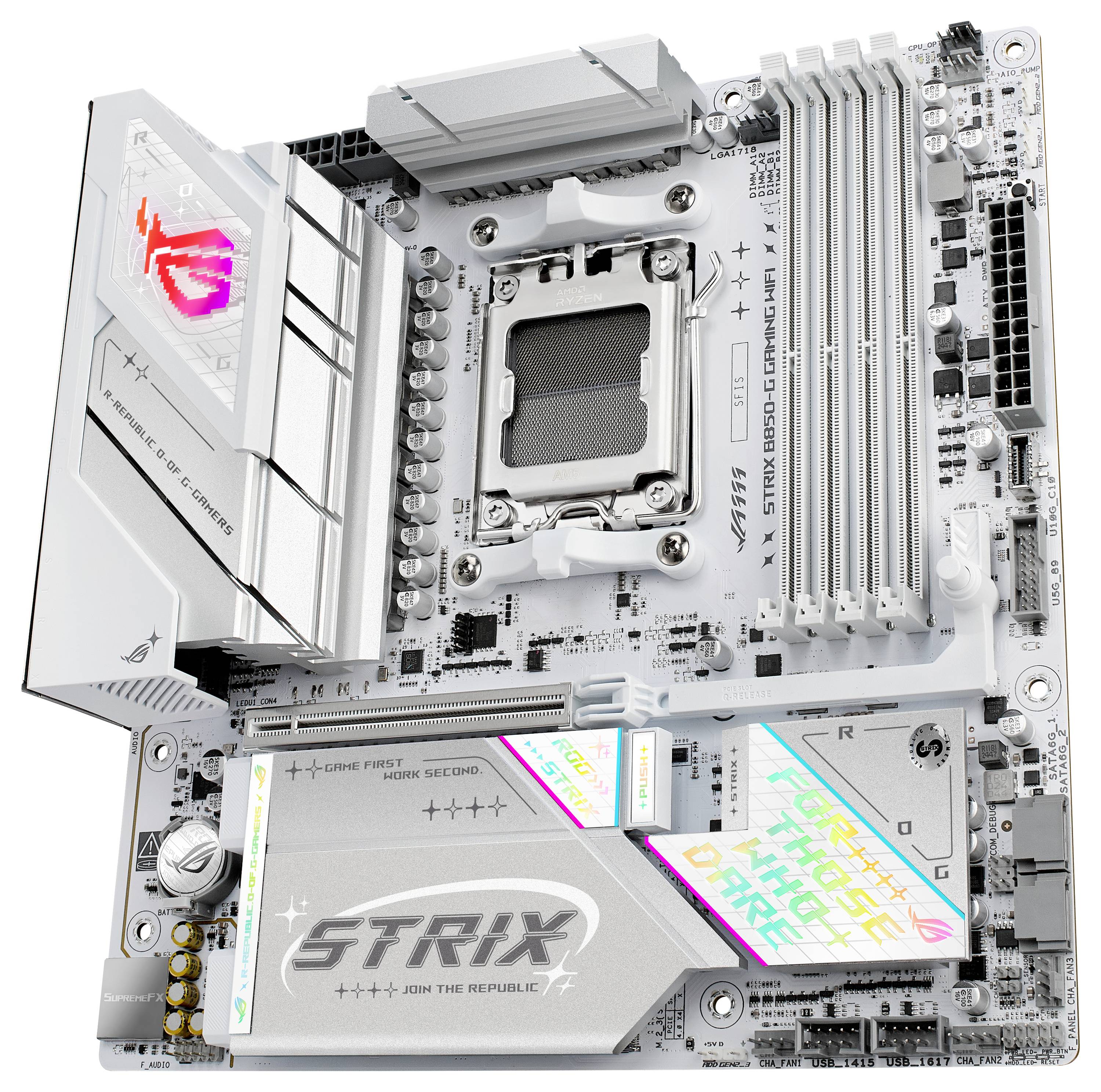 Asus ROG STRIX B850-G Carte mère Socket (PC) AMD® AM5 Facteur de forme (détails) Micro-ATX Chipset de la carte mère AMD®-10