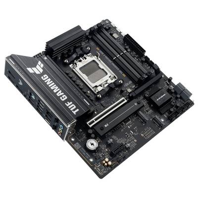 Asus TUF B850M-E Carte mère Socket (PC) AMD® AM5 Facteur de forme (détails) Micro-ATX Chipset de la carte mère AMD® B850-4