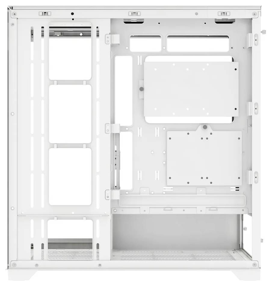 Tour midi Xilence Gleam Boîtier PC blanc fenêtre latérale-3