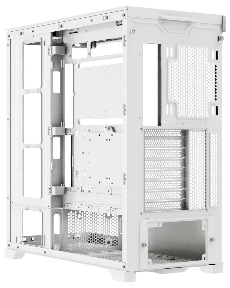 Tour midi Xilence Gleam Boîtier PC blanc fenêtre latérale-4