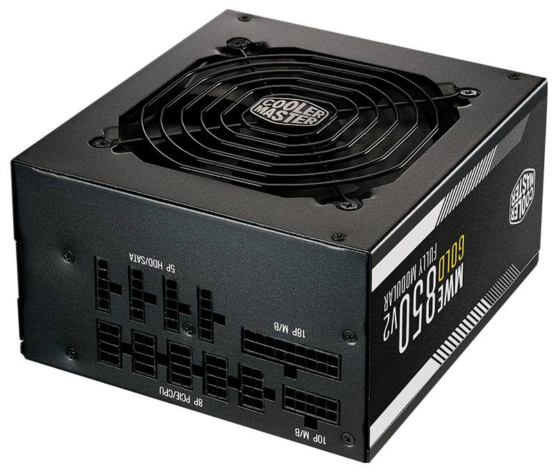 Cooler Master MWE Gold 850 V2 ATX 3.1, 850 W, 100 - 240 V, 50/60 Hz, 6 - 12 A, Actif, 100 W-0