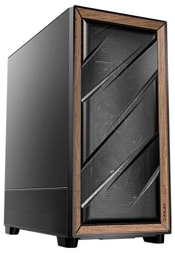 Tour midi Antec FLUX SE Boîtier PC noir, bois-0
