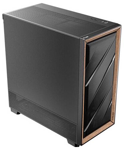 Tour midi Antec FLUX SE Boîtier PC noir, bois-13
