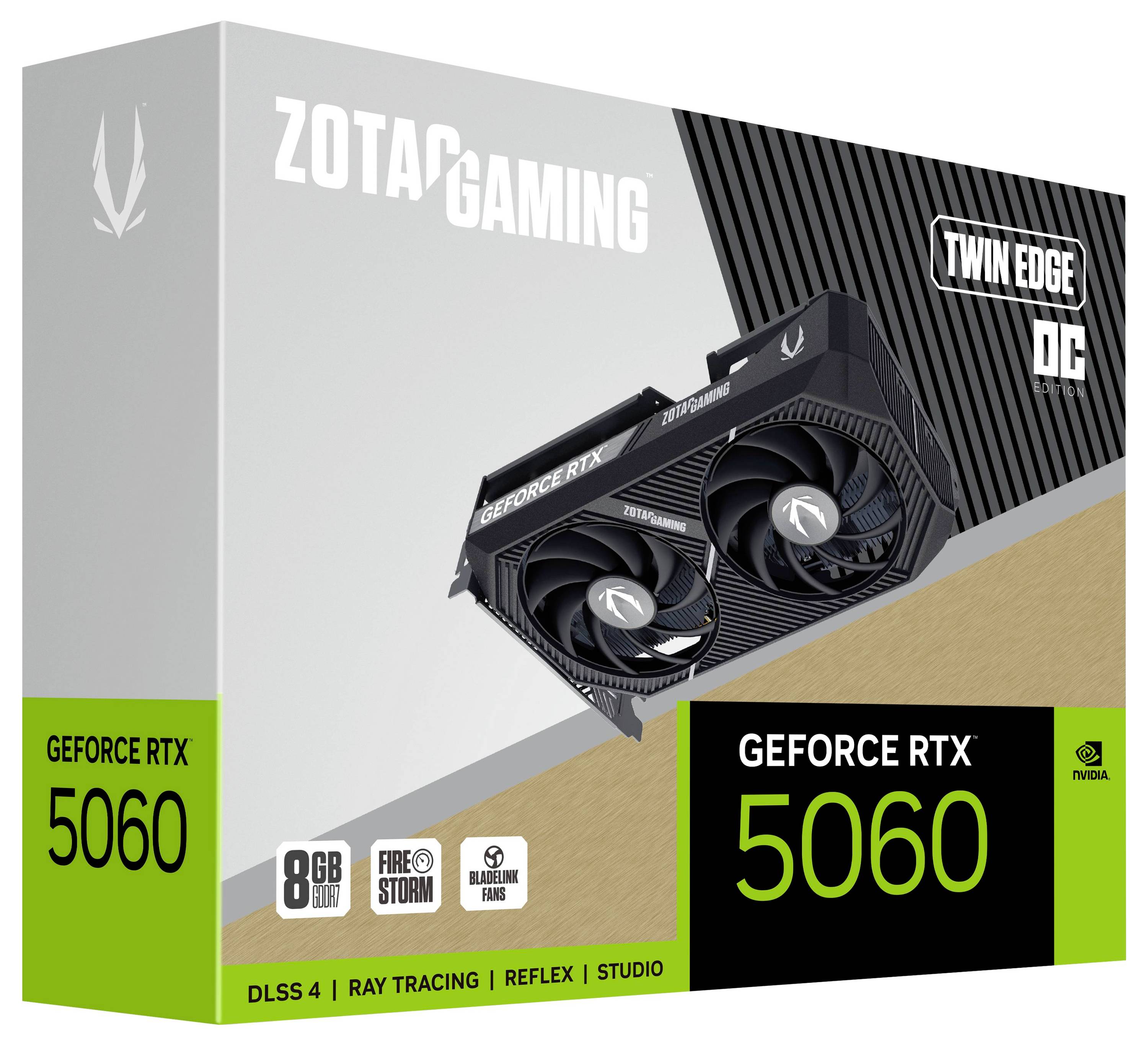 Zotac Carte graphique Nvidia GeForce RTX 5060 GeForce RTX 5060 8 GB GDDR7 RAM PCIe x8 DisplayPort overclockée-6