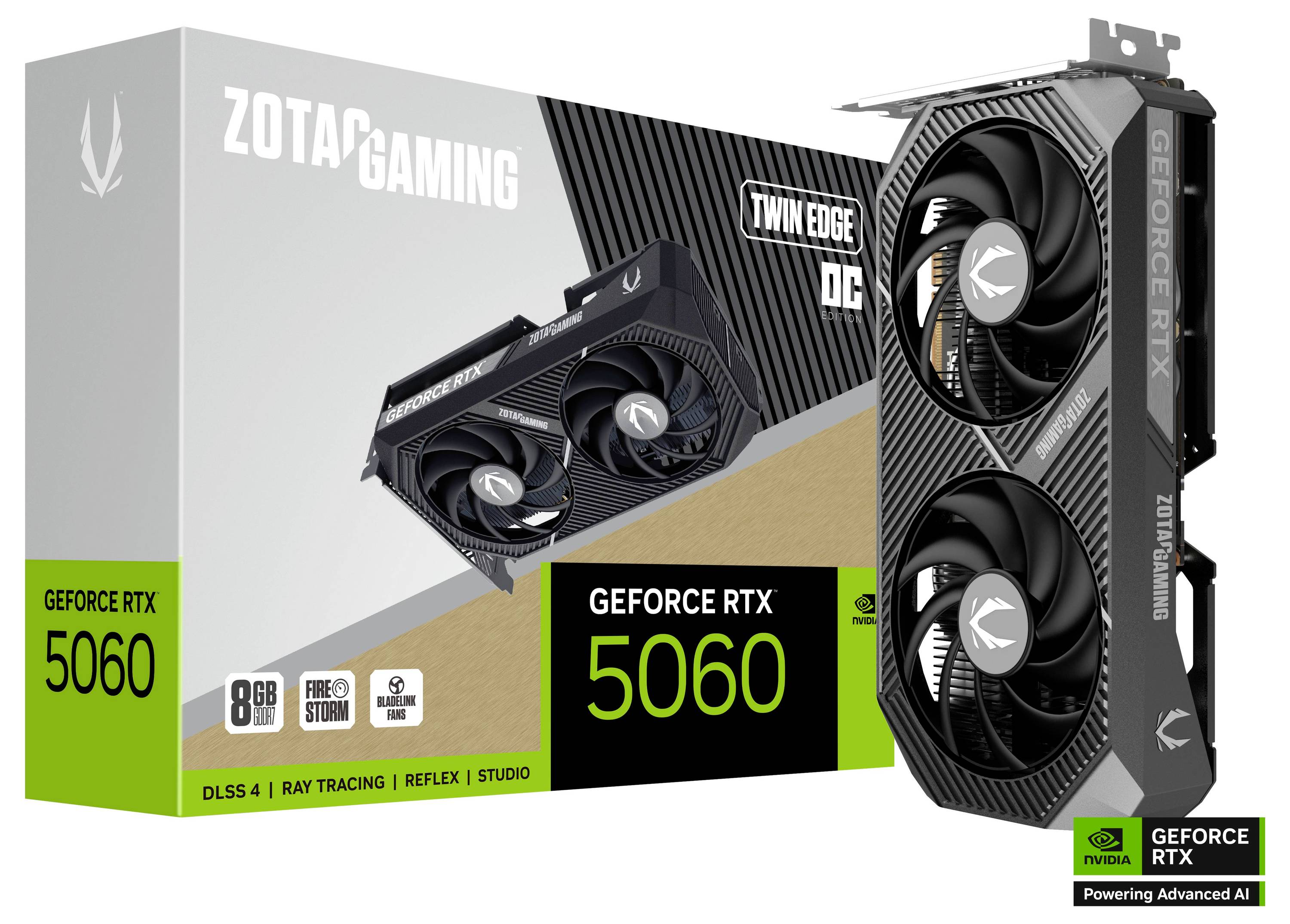 Zotac Carte graphique Nvidia GeForce RTX 5060 GeForce RTX 5060 8 GB GDDR7 RAM PCIe x8 DisplayPort overclockée-7
