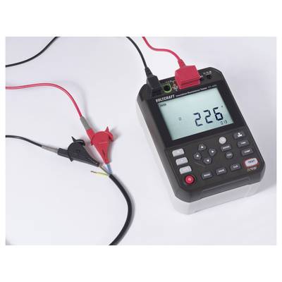 VOLTCRAFT ET-400 Appareil de mesure de l'isolation 250 V, 500 V, 1000 V, 2500 V 2.5 TΩ-8