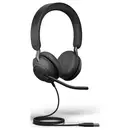 Jabra Evolve2 40 SE USB C/A MS Stereo Micro-casque supra-auriculaire filaire Stereo noir Suppression du bruit du microph