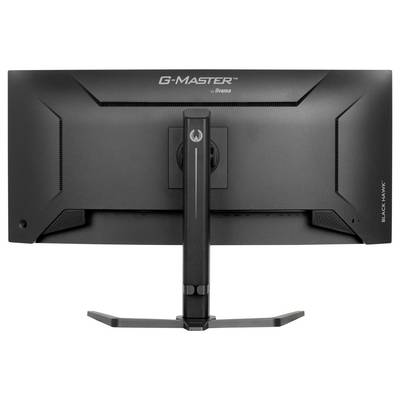 Un moniteur de jeu noir vu de dos, doté d'un support stable et portant le texte 'G-Master' en haut, offre un confort visuel spacieux.