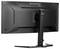 Moniteur 'G-Master' vu de dos, montrant son socle robuste et ses connexions. L'écran présente un design moderne et anguleux.