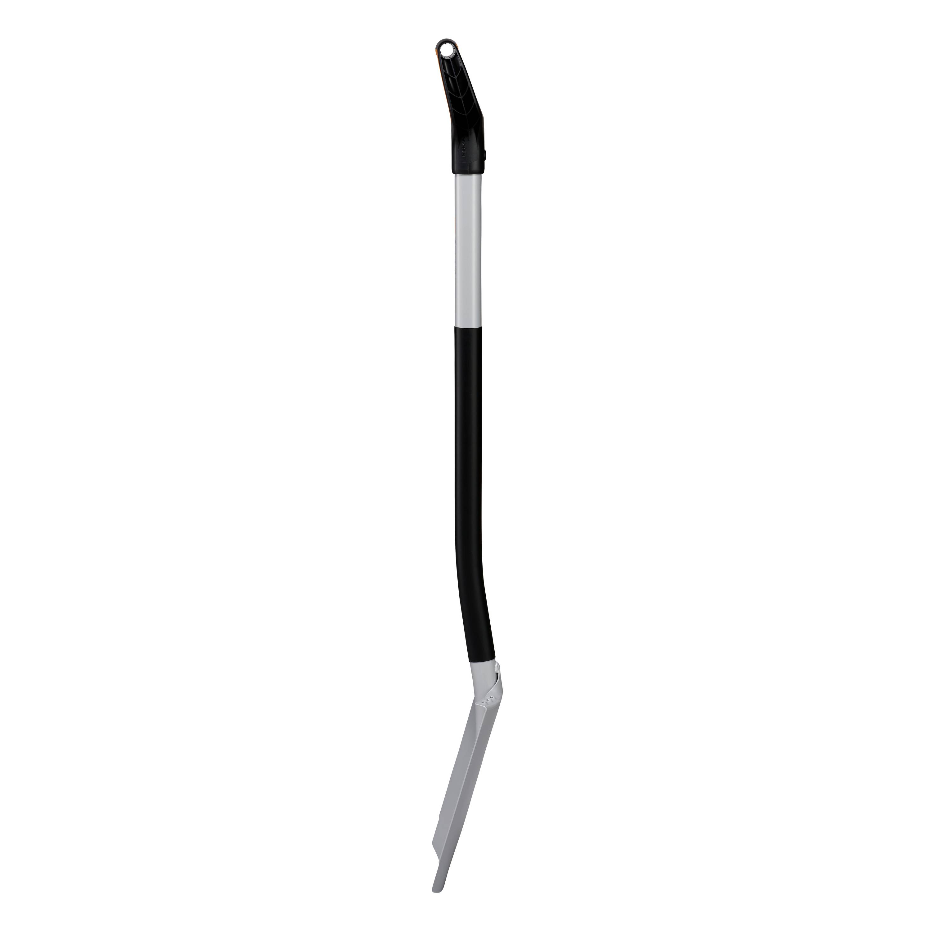 Poignée de raccordement à languette en aluminium incurvé, prise antidérapante, design noir et argent.