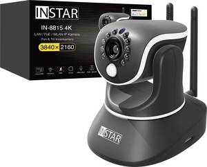 18005 INSTAR IN-8815 4K POE/WLAN schwarz IP Caméra de surveillance