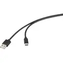Renkforce Câble USB USB 2.0 USB-A mâle, USB-C® mâle 0.50 m noir RF-6830314