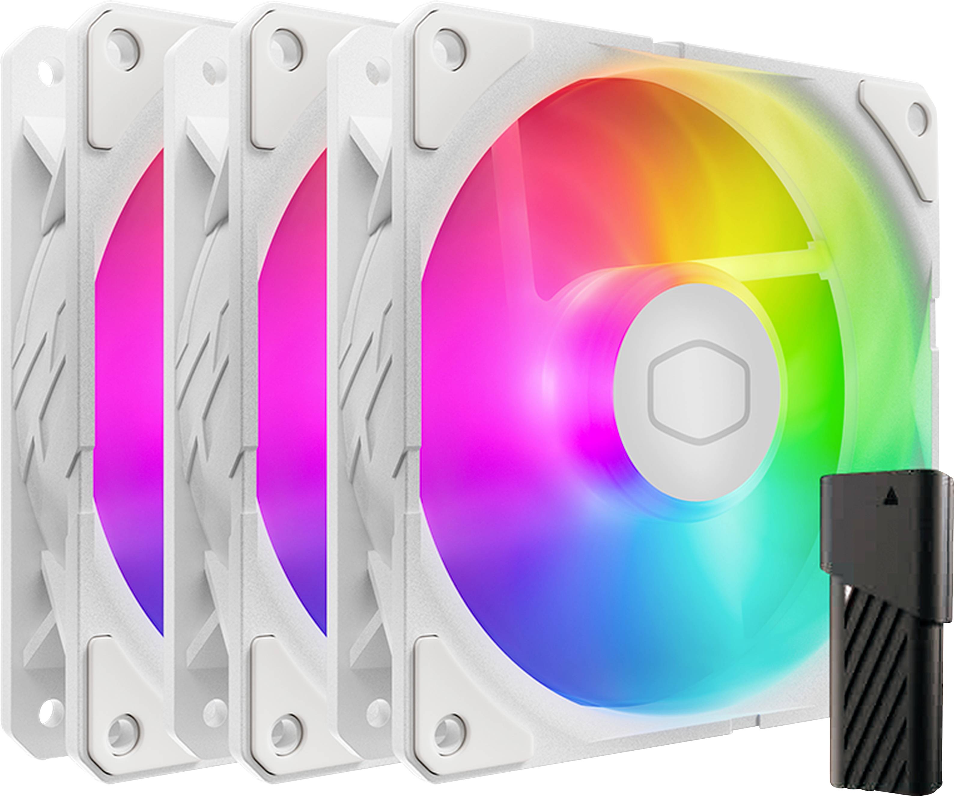 Cooler Master SickleFlow Edge Ventilateur pour PC blanc (l x H x P) 120 x 25 x 120 mm avec éclairage LED-0