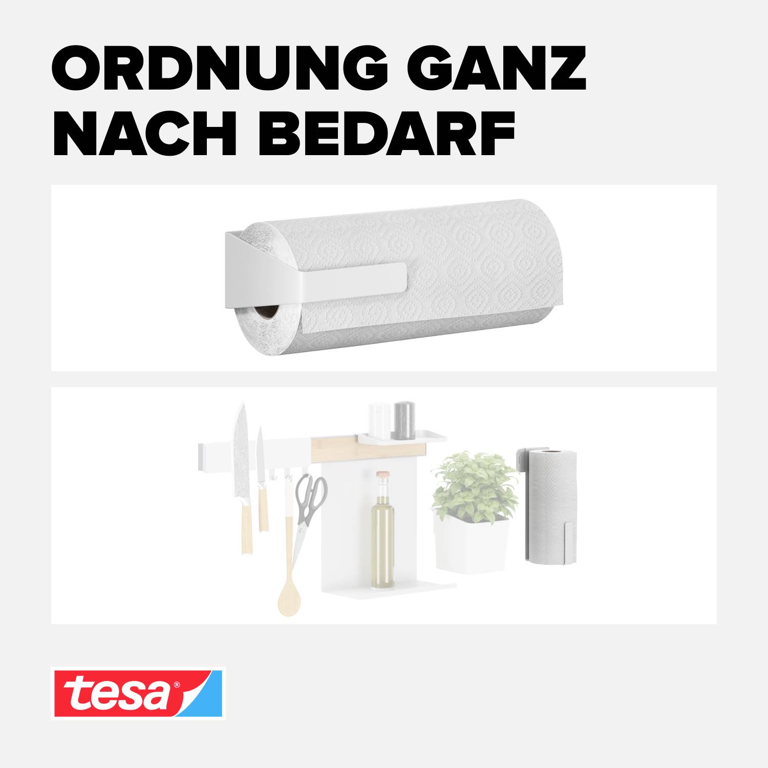 Support tesa ® pour rouleau de cuisine 70048-00000-00-2