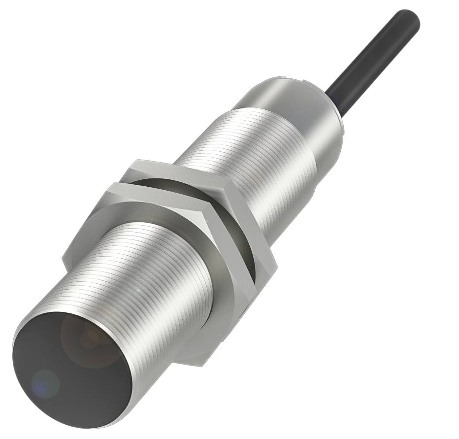 Un capteur de proximité cylindrique métallique avec raccordement par câble, adapté aux applications industrielles dans la technique d'automatisation.