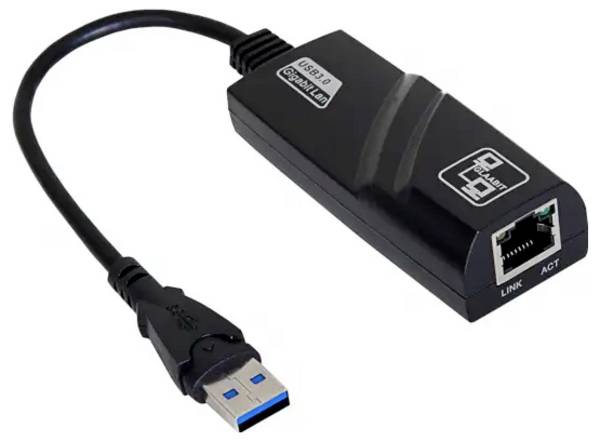 Akyga USB Adaptateur [1x USB 2.0 type A mâle - 1x RJ45 femelle] AK-AD-31 15 cm