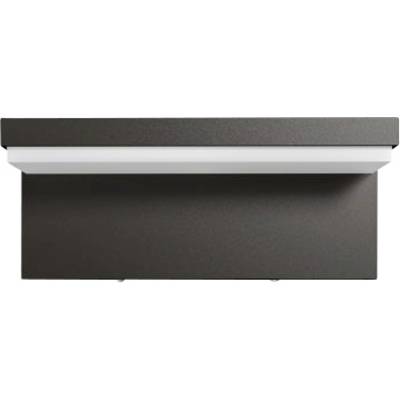 Applique murale noire au design moderne et rectangulaire avec lumière diffuse au centre. Idéale pour un éclairage d'ambiance élégant.