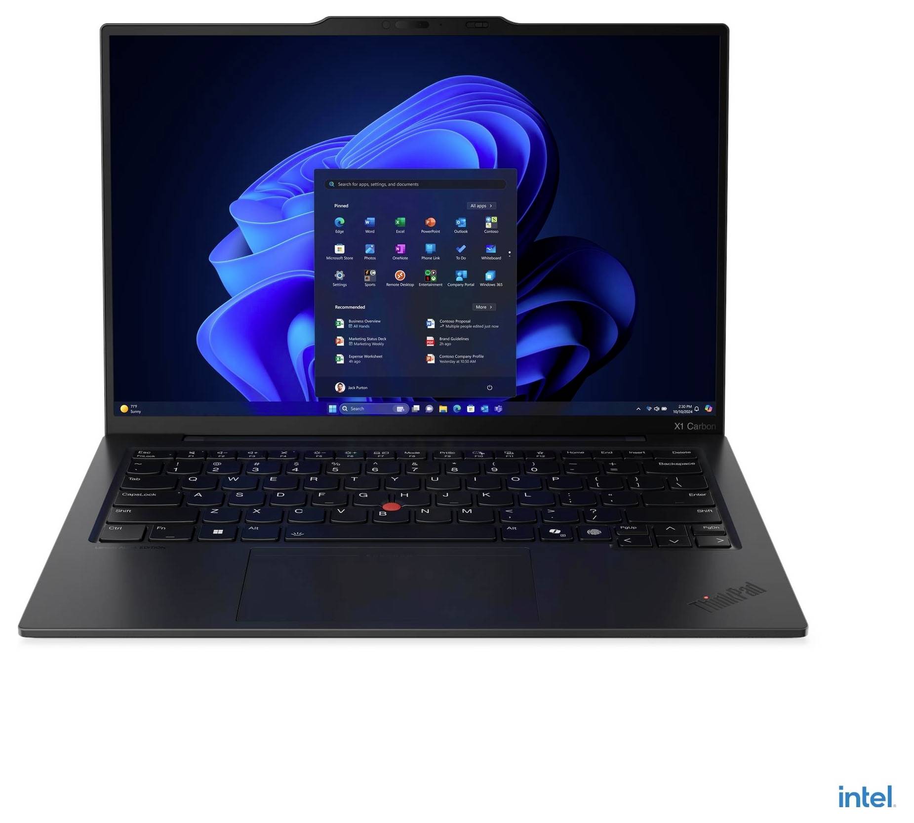 Lenovo Notebook ThinkPad X1 Carbon Gen 13 Aura Edition 35.6 cm (14 pouces) WUXGA Intel® Core™ Ultra 7 258V 32 GB RAM 1 T-3