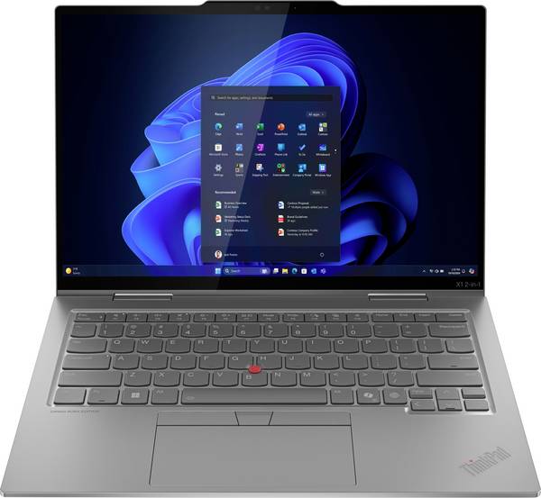 Lenovo PC portable/tablette 2 en 1 ThinkPad X1  35.6 cm (14 pouces) WUXGA Intel® Core™ Ultra 7 (Series 2) 258V 32 GB RAM  1 TB SSD allemand, QWERTZ    Non disponible   gris  21NU007MGE