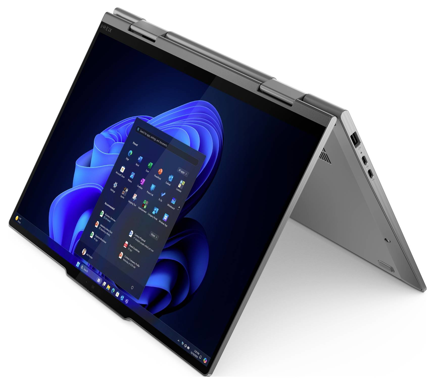 Lenovo PC portable/tablette 2 en 1 ThinkPad X1 35.6 cm (14 pouces) WUXGA Intel® Core™ Ultra 7 (Series 2) 258V 32 GB RAM -3