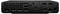 Vue arrière d'un périphérique électronique noir montrant plusieurs ports HDMI, ports USB, un port Ethernet et divers autres connecteurs d'entrée/sortie.