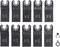 « Lot de dix lames de scie noires CRV de Toolcraft avec adaptateur. »