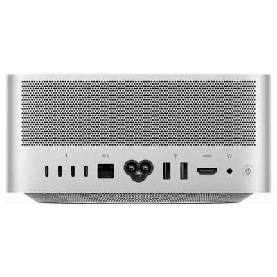 Le panneau arrière de l'appareil présente plusieurs ports, notamment USB-C, Ethernet, HDMI, USB-A, ainsi qu'un bouton d'alimentation.