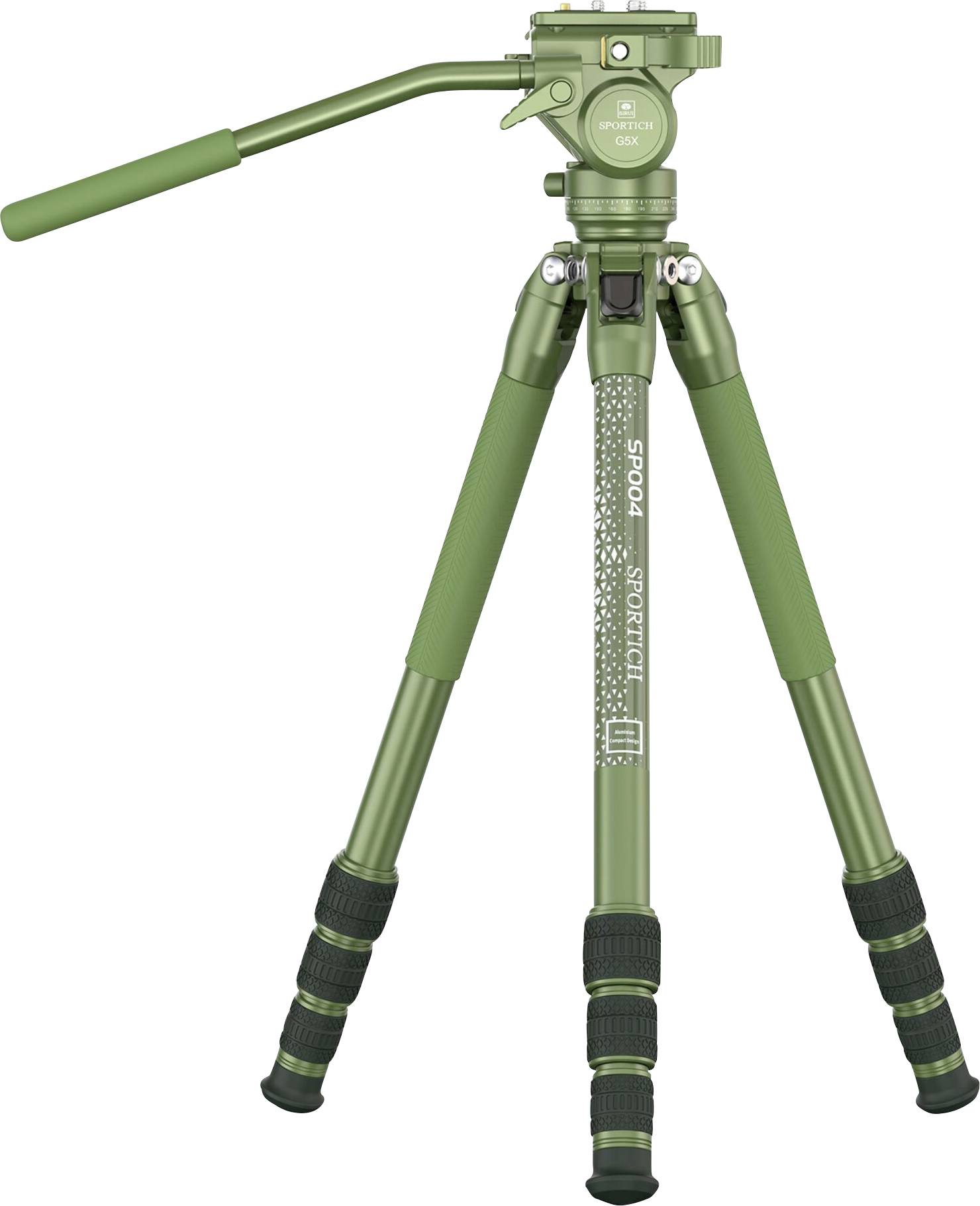 SIRUI Europe Sirui Sportich SP004 + G5X Trépied 1/4 pouce Hauteur de travail=16 - 149 cm vert housse incluse-0