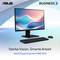 Un poste de travail avec moniteur, clavier et souris met en valeur l'ASUS ExpertCenter P440 AiO pour une utilisation professionnelle, promouvant la productivité.