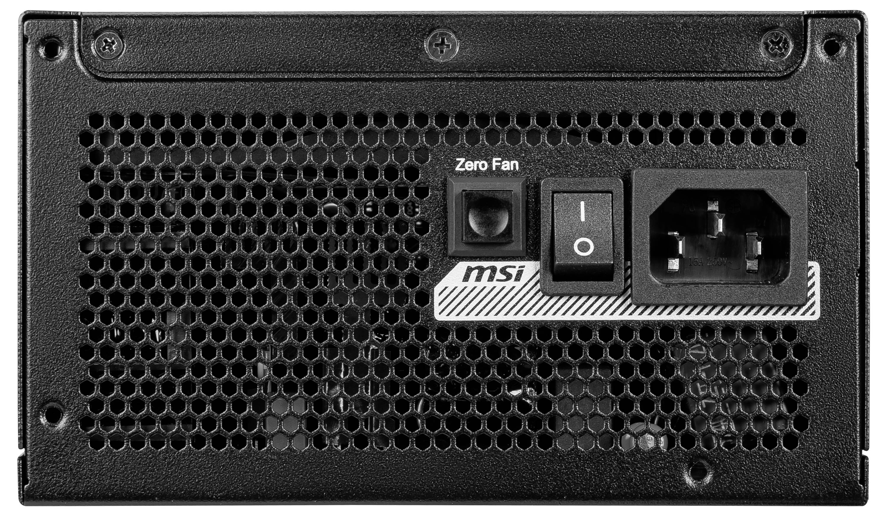MSI 306-7ZPFX11-CE0 Alimentation PC 1250 W ATX 80PLUS® Gold-6