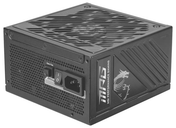 MSI MPG A1000GS PCIE5, 1000 W, 100 - 240 V, 50/60 Hz, Actif, 120 W, 1000 W