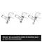Accessoires illustrés : trois embouts d'outils rotatifs pour une utilisation correcte sur les machines correspondantes.