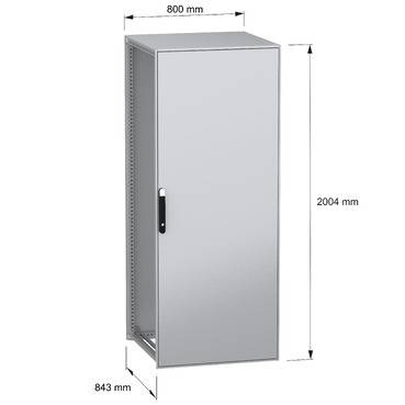Schneider Electric PanelSeT SFN NSYSFN20880 Armoire sur pied 800 x 2000 x 800 acier argent 1 pc(s)-9