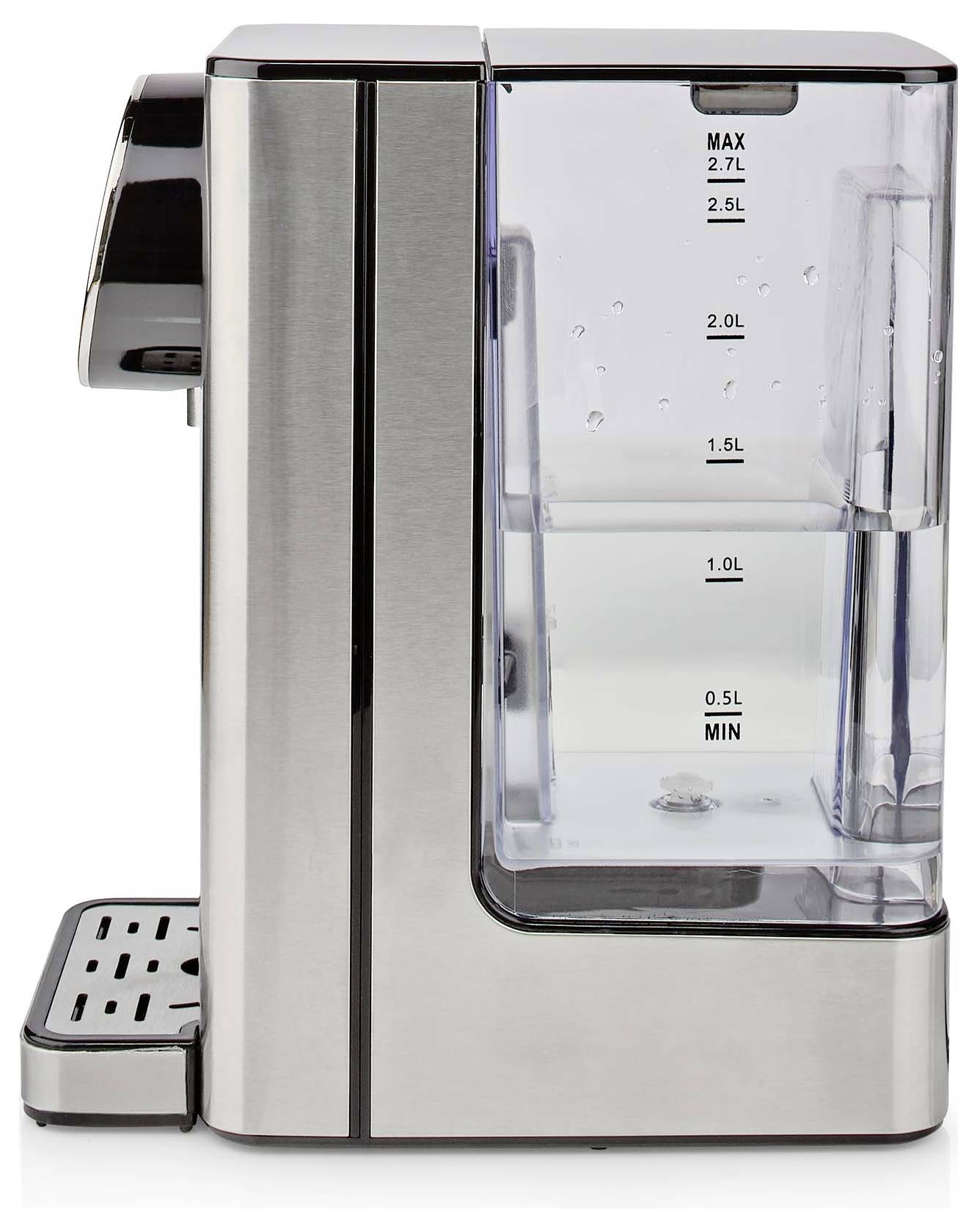 Nedis KAWD310FBK Distributeur d'eau chaude protection contre la surchauffe aluminium, noir Contenance: 2.7 l-3