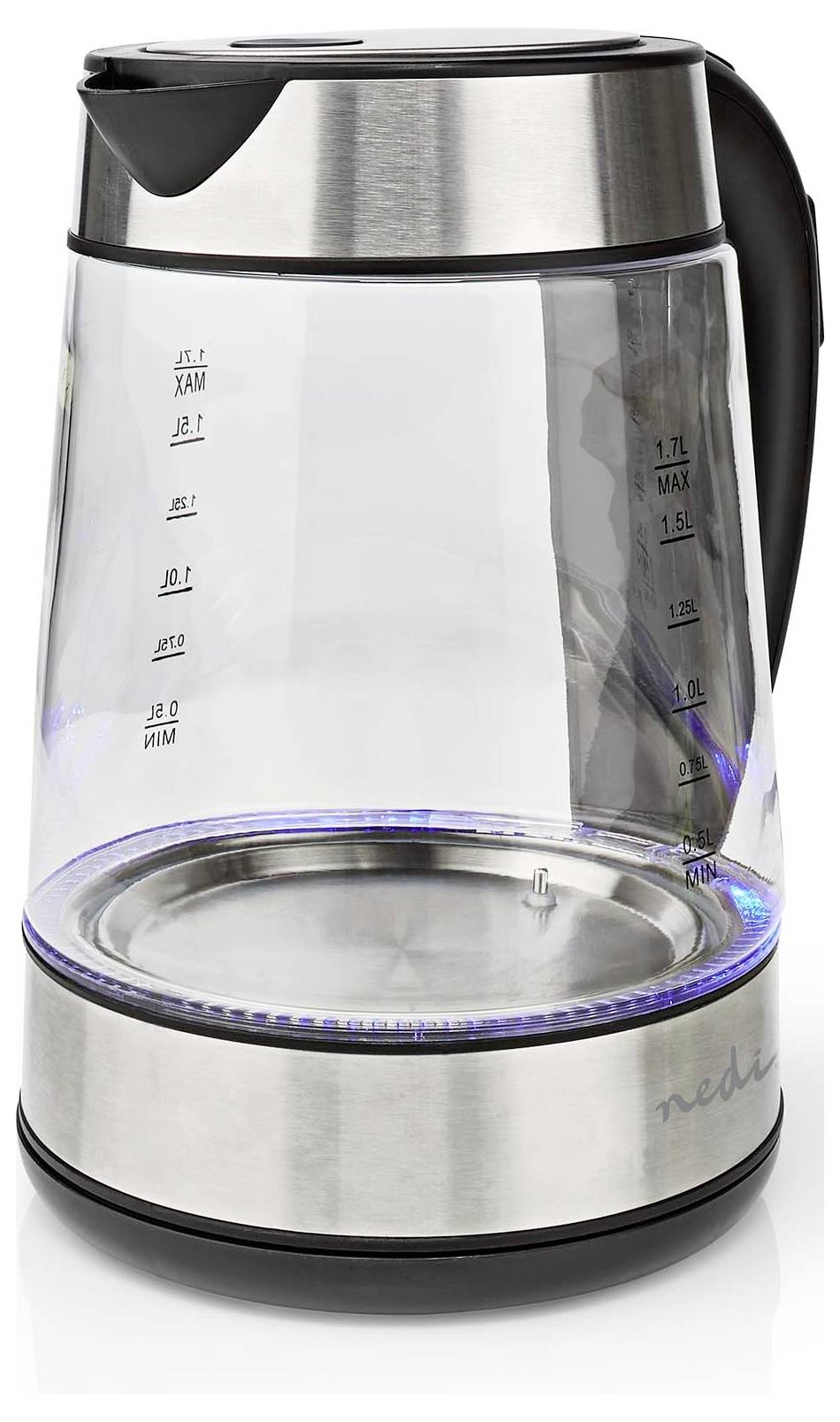 Nedis KAWK320EGS Bouilloire argent, transparent Contenance: 1.7 l-3