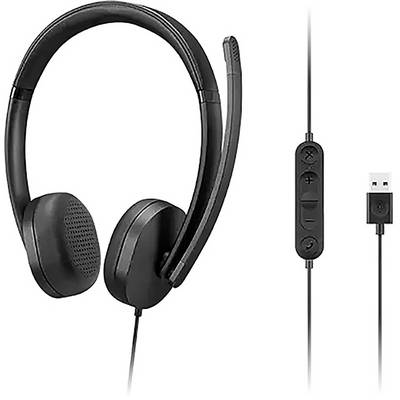 Lenovo 4XD1P83425 Micro-casque supra-auriculaire Bluetooth, sans fil, filaire Stereo noir volume réglable-1