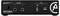Face arrière d'une interface audio : sorties G/D, connexions USB, logo 'Arturia'. Texte : 'Conçu par Arturia en France, Assemblé en Chine'.