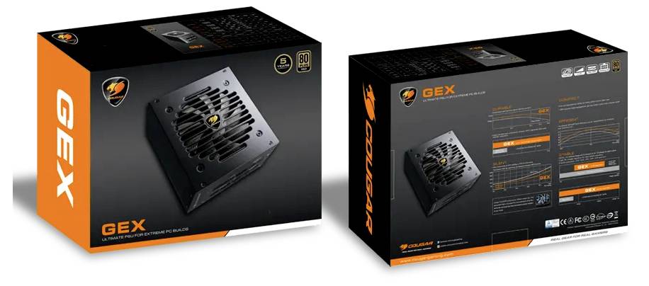 Cougar CGR GEX-850 Alimentation PC 850 W ATX 80PLUS®-1