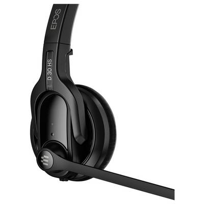 EPOS IMPACT D 30 USB ML Micro-casque supra-auriculaire sans fil, DECT Stereo noir micro-casque, volume réglable téléphon-3