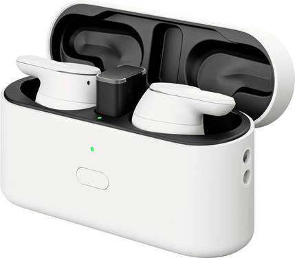 EPOS ADAPT E1  Oreillette sans fil, Bluetooth Stereo blanc Noise Cancelling, Suppression du bruit du microphone micro-casque, boîtier de charge, résistant à la sueur téléphone