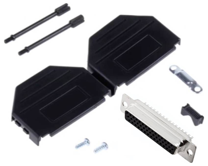 MH Connectors MHDPPK25HD44FS-K Kit embase SUB-D femelle 180 ° Nombre de pôles: 25 fût à souder 1 pc(s)-0