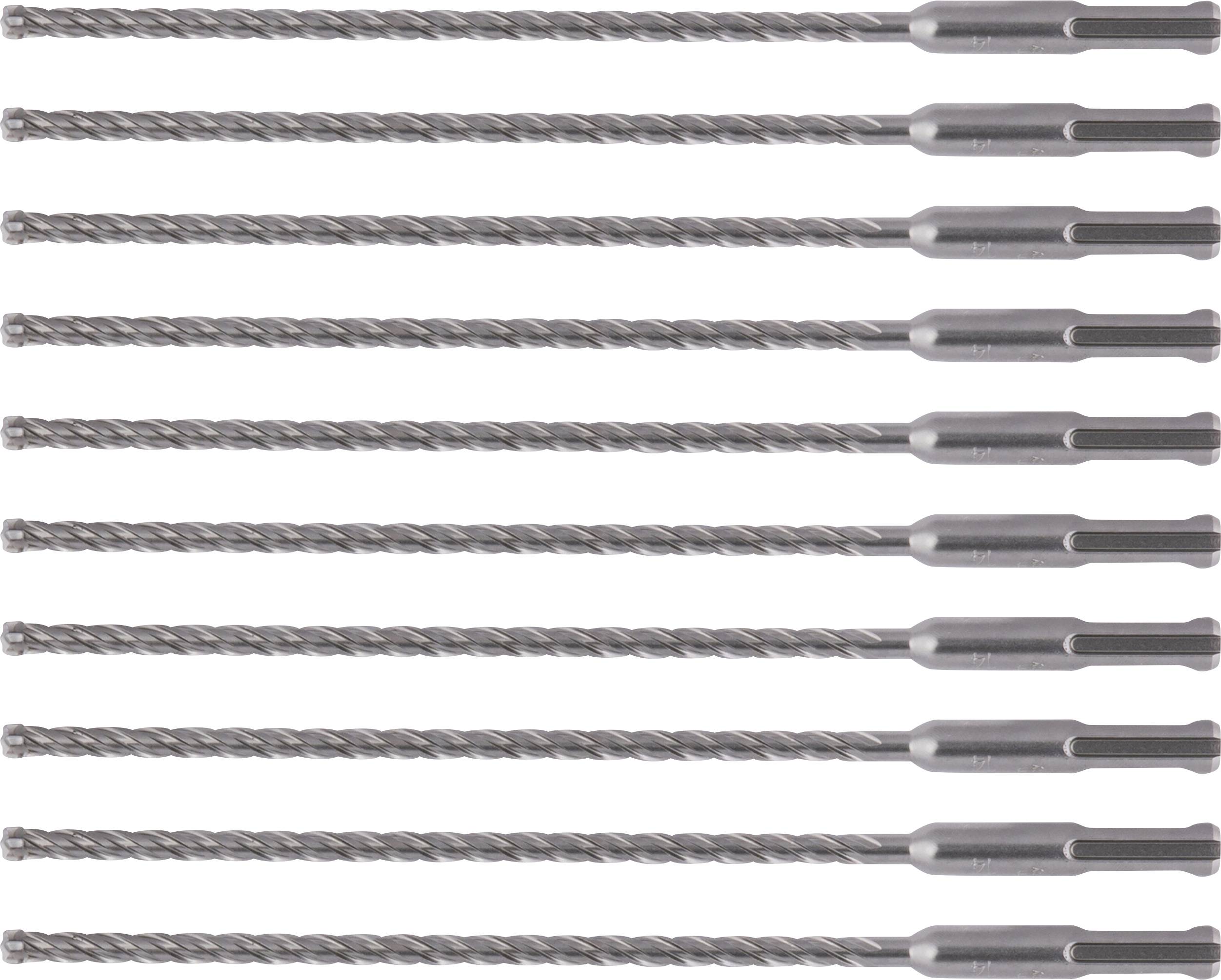 Makita B-63270 carbure Jeu de forets spiralés pour pierre 6 mm Longueur totale 215 mm SDS-Plus 10 pc(s)-0