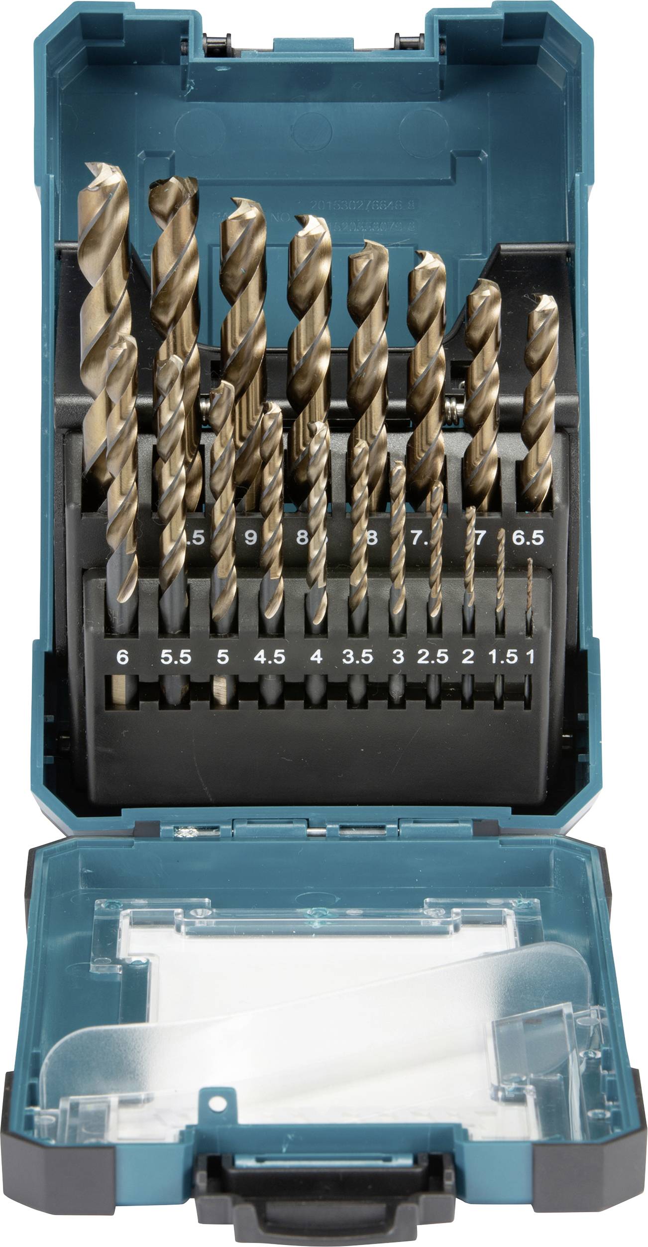 Makita D-67583 métal Jeu de forets pour le métal 1 mm, 1.5 mm, 2 mm, 2.5 mm, 3 mm, 3.5 mm, 4 mm, 4.5 mm, 5 mm, 5.5 mm, 6-0